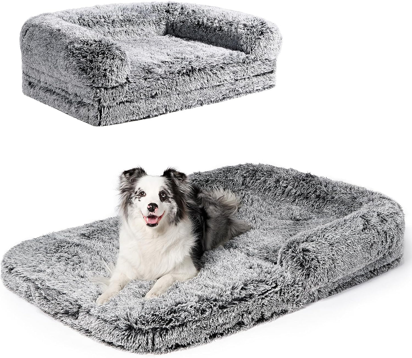 Foldable Human Dog Bed - 72x44x11, Grey