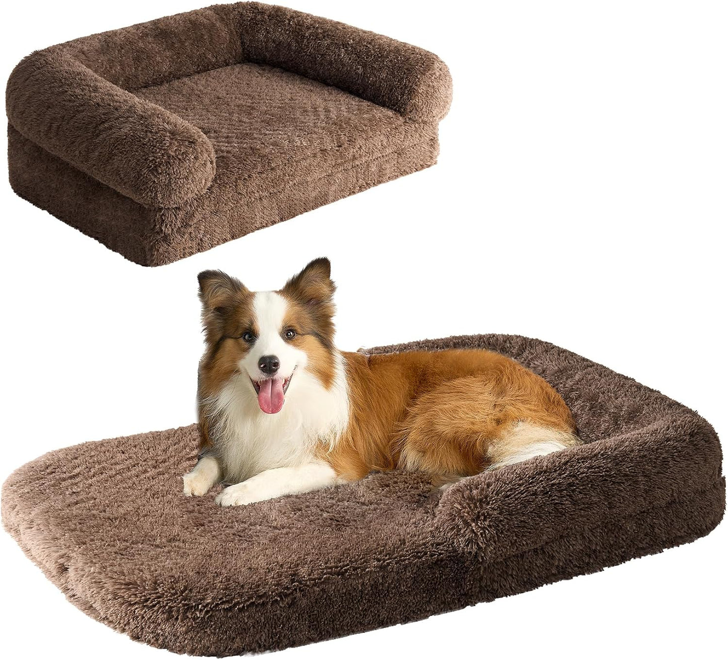 Foldable Human Dog Bed - 72x44x11, Grey
