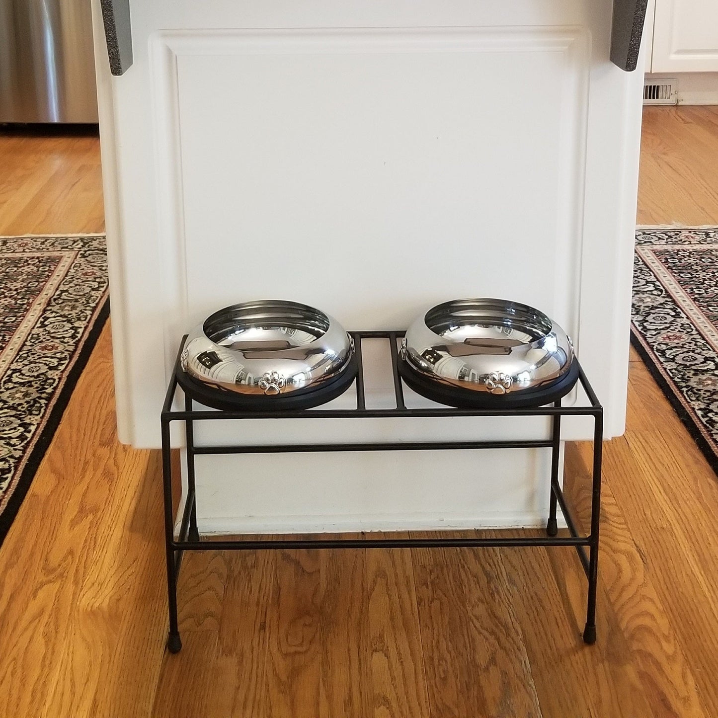 Adjustable Double Bowl Elevated Dog Feeder – Stainless Steel Stand for Raw, Wet & Dry Food – Small to XL Sizes