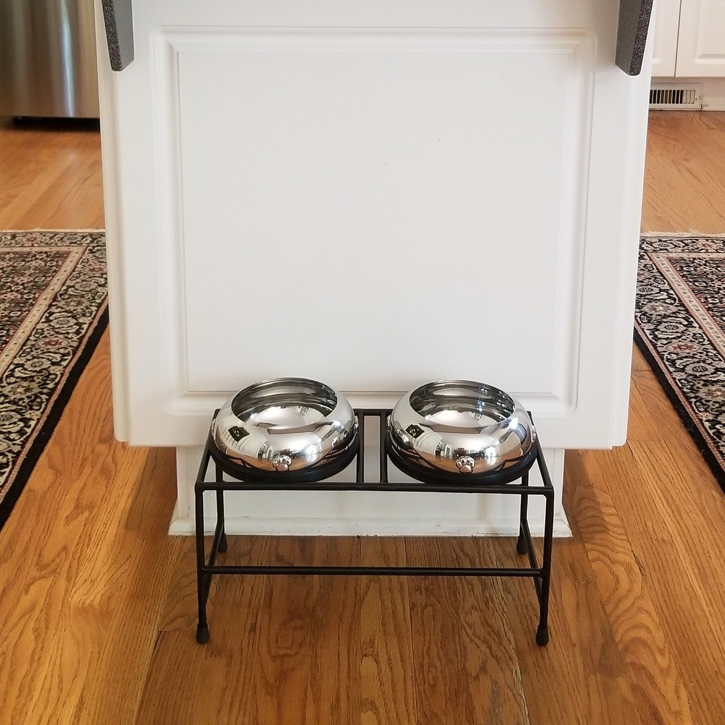 Adjustable Double Bowl Elevated Dog Feeder – Stainless Steel Stand for Raw, Wet & Dry Food – Small to XL Sizes