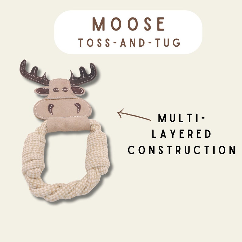 All Natural, Triple Stitched Pet Tug Toy. Durable, pet-safe and eco-friendly.